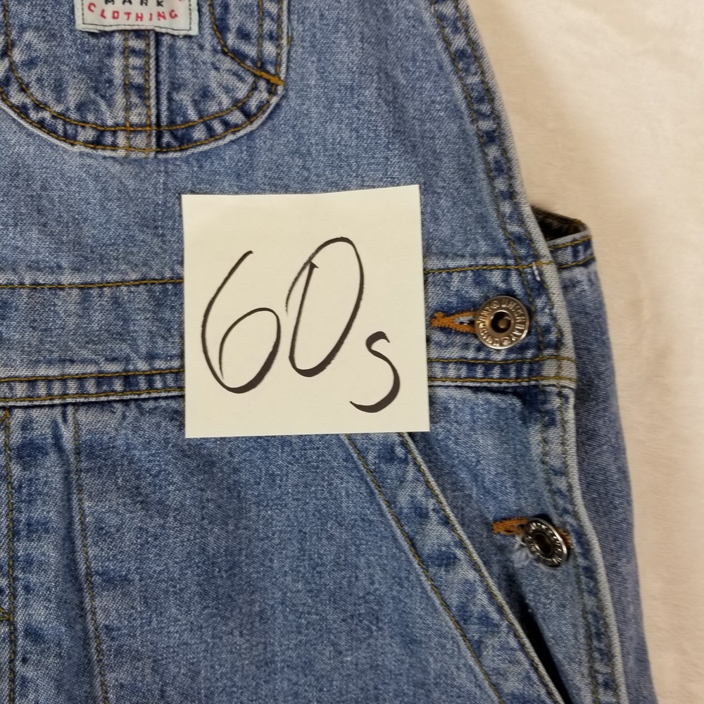 Unionbay Denim Overalls Womens Medium Blue Vintage Carpenter Utility Relaxed Fit - Picture 10 of 10